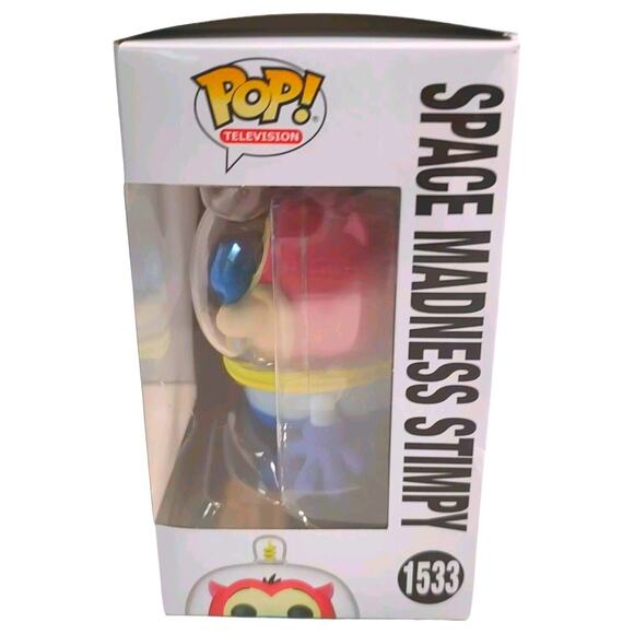 Funko Pop! Space Madness Stimpy #1533 Kids Toy Action Figure Collectible - Picture 5 of 11